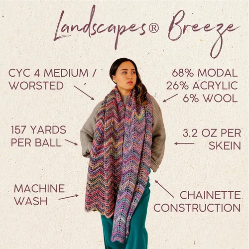 Miniatura 3 de Lion Brand Yarn Landscapes Breeze Hilo, Bay
