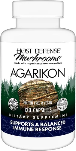 Host Defense Agarikon Cápsulas - Suplemento de apoyo del sistema inmunológico - Suplemento de hongos para ayudar a las funciones inmunológicas y la