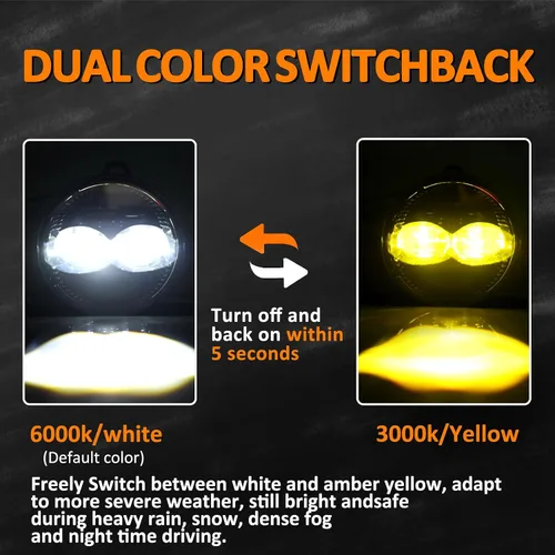 Miniatura 6 de Faros antiniebla LED para F150 compatibles con F150 2006-2014, Ranger 2008-2011, Expedition 2007-2014, kit de luces de conducción de parachoques