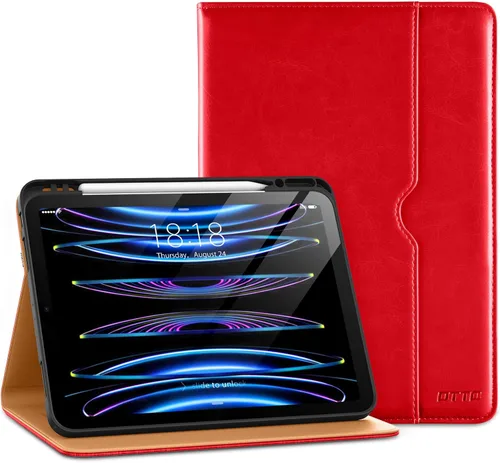 Miniatura 20 de DTTO para iPad Pro 12.9 6ª / 5ª / 4ª / 3ª generación Funda 2022/2021/2020/2018, Funda de cuero tipo folio con soporte integrado para lápiz Apple