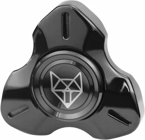 FREELOVE Fidget Spinner de Metal para Adultos, Juguetes Giratorios Pesados de Acero Inoxidable, Pequeño Mini Giroscopio de Mano de Zorro 2do,