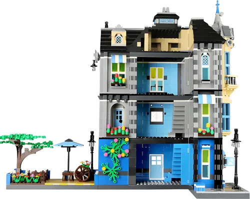 Miniatura 4 de General Jim's Victorian Townhouse & Garden Coffee Shop - Juego de bloques de construcción, 2313 piezas, modelo modular de construcción de ciudad