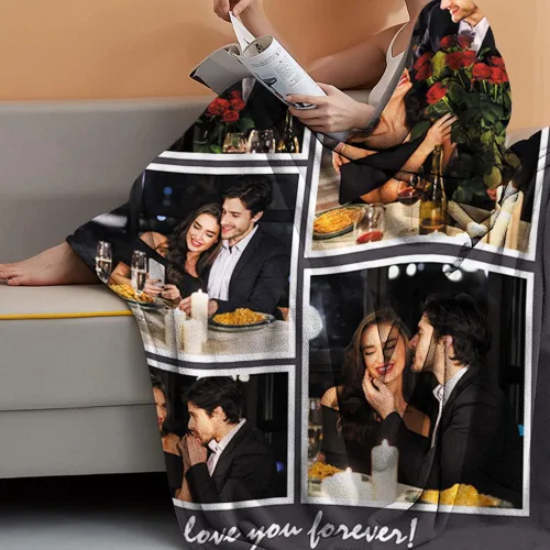 Miniatura 4 de Regalos personalizados para parejas: manta personalizada con fotos, manta personalizada con fotos, regalos de cumpleaños para novio, novia, esposa