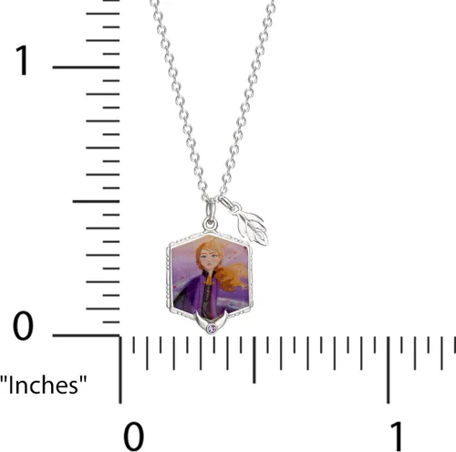Miniatura 6 de Disney Frozen II Necklace - Frozen Necklace with Anna or Elsa Pendant Jewelry - Frozen Jewelry