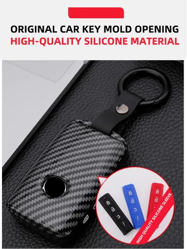 Miniatura 4 de ontto Funda para llavero compatible con Mazda 3 2019-2021, funda para llave de coche para Mazda 3 Hatchback CX-5 CX-30 CX-10 Smart Remote