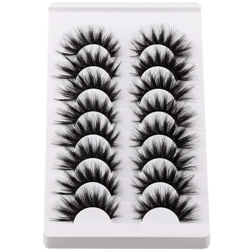 Miniatura 7 de Pestañas postizas de visón, pestañas postizas de 20 mm de largo, pestañas postizas de volumen de 9D con ojo de gato, pestañas postizas de visón