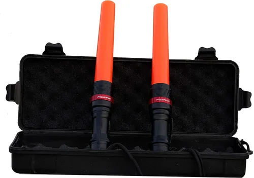 Miniatura 2 de FOXFIRE Kit de bastón de tráfico con linterna LED de 250 lúmenes, visibilidad de 1/2 milla para personal de eventos, control de multitudes y control