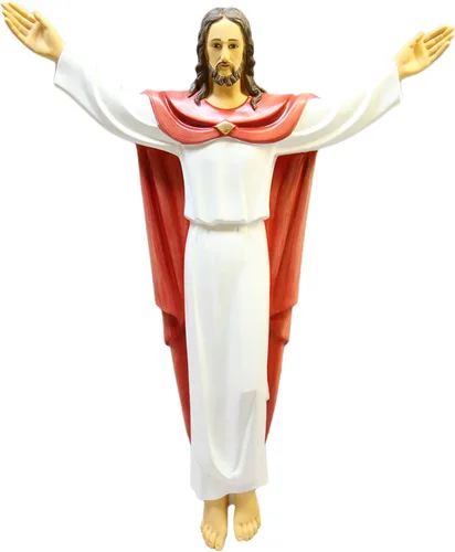 Vittoria Collection Estatua de pared colgante de 26 pulgadas, Bendición resucitada, resurrección de Jesucristo, escultura italiana, hecha en Italia,