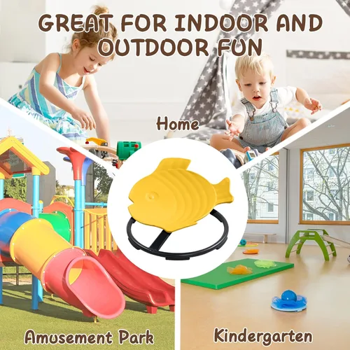 Miniatura 7 de Silla giratoria sensorial para niños con autismo y TDAH, silla giratoria para uso en interiores y exteriores, juguetes para sentarse y girar, sillas