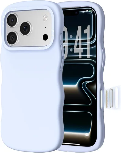 Miniatura 10 de ORNARTO Funda para iPhone 17 Pro de 6.3", Silicona Líquida Ondulada a Prueba de Golpes con Protección contra Caídas con Botón de Control de Cámara
