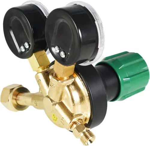Miniatura 6 de findmall CGA 540 Regulador de oxígeno para la gama de entrega del indicador de gas de soldadura 145PSI