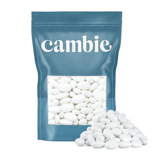 Cambie Almendras Jordan | Almendra blanca brillante | Almendras tostadas prémium con un revestimiento de azúcar dulce | Para bodas, fiestas y