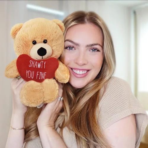 Miniatura 2 de Witty Enterprise Shawty You Fine - Oso de peluche de 10 pulgadas - Regalos para parejas para él - Divertido animal de peluche para novia, novio