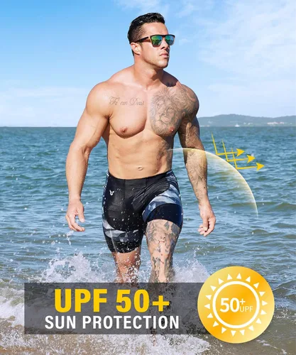 Miniatura 4 de ADOREISM Bañador para hombre Atlético Secado Rápido UPF 50+ Traje de baño Jammers