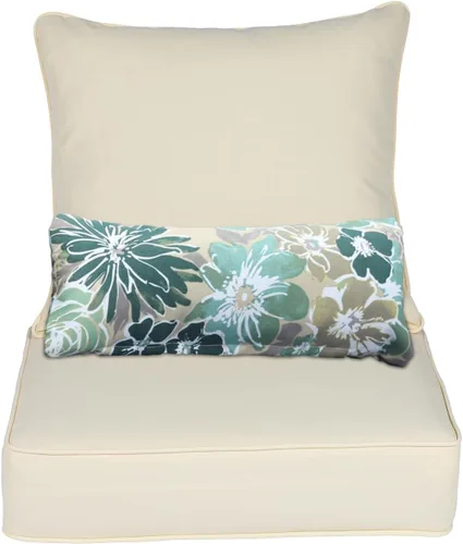 Miniatura 21 de Aoodor Cojín para silla de exterior, 22 x 24 pulgadas, resistente al agua, resistente a la decoloración, cojines de asiento de patio con funda