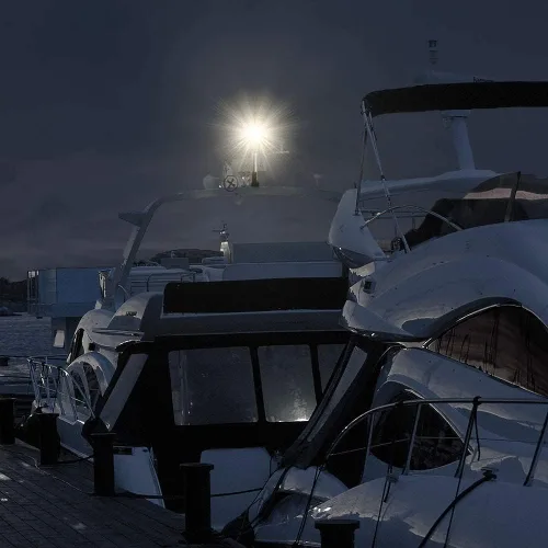 Miniatura 7 de DDL - Luz de anclaje, luz LED blanca de popa para barco de 3 millas náuticas Bimini, luces superiores plegables para pontón todo redondo, 360 12 ~ 9