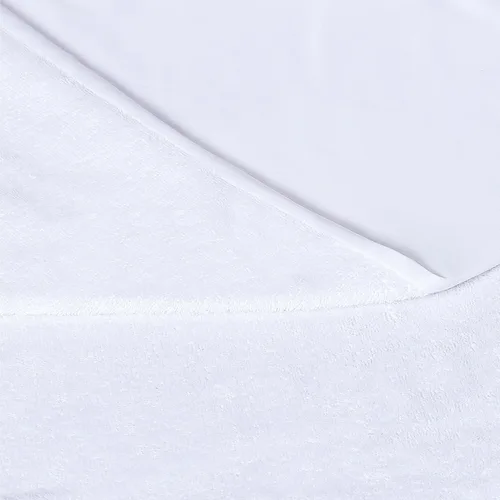 Miniatura 2 de London Fog Protector de colchón de 1 pieza de algodón blanco hipoalergénico, impermeable, de alta calidad, básico, 80% algodón/20% poliéster