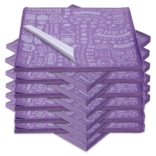 Miniatura 8 de 1000 piezas de hojas de papel encerado para delicatessen de 12 x 12 pulgadas, resistentes a la grasa, forros para bandejas canasta, papel de Blanco