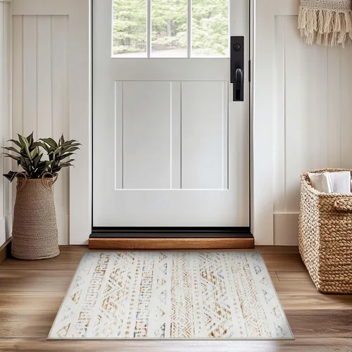 Miniatura 114 de jinchan Alfombra marroquí de pasillo 2x10 para pasillo - Alfombra de pasillo para cocina bohemia lavable a máquina, alfombra moderna suave, Boho