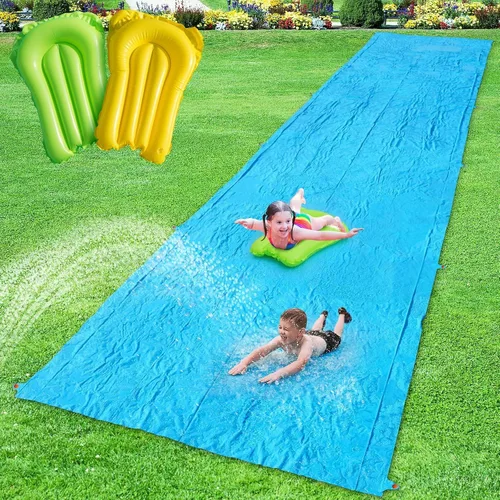 Tobogán acuático antideslizante de 40 pies, gigante, antideslizante para niños, adolescentes y adultos, para verano, toboganes y toboganes