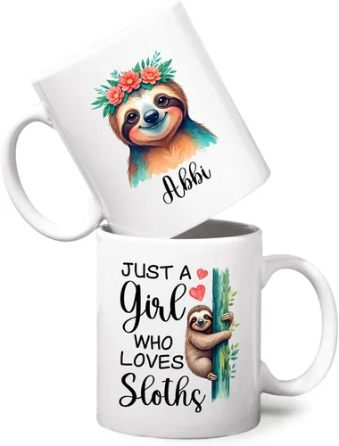 Miniatura 12 de Taza personalizada con texto en inglés "Just A Girl Who Loves Chick", tazas de cerámica con nombre personalizado para amantes del pollo, regalos