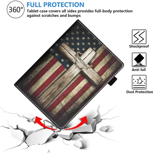 Miniatura 5 de Funda para tableta Amazon Kindle Fire 7 (pantalla de 7 pulgadas, 12ª generación, versión 2022), funda de piel sintética prémium con función