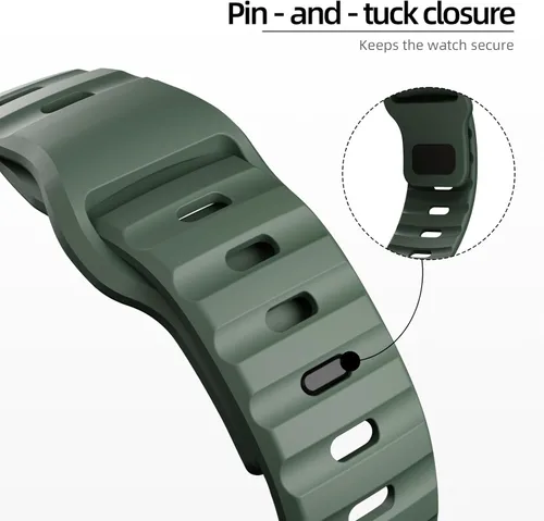 Miniatura 4 de Correas de silicona deportivas compatibles con Apple Watch Band de 1.929 in, 1.811 in, 1.772 in, 1.732 in, 1.654 in, 1.614 in, 1.575 in, 1.496 in