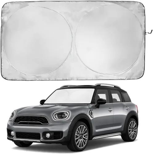 Miniatura 147 de Kinder Fluff Parasol para parabrisas Protección solar reflectante patentada para automóvil, certificado 99% de bloqueo UVR, interior fresco