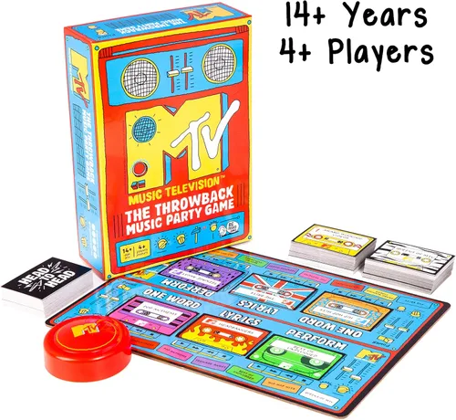 Miniatura 2 de Big Potato MTV Game, The Music Throwback Party Quiz Juego de mesa, para adultos y adolescentes a partir de 14 años