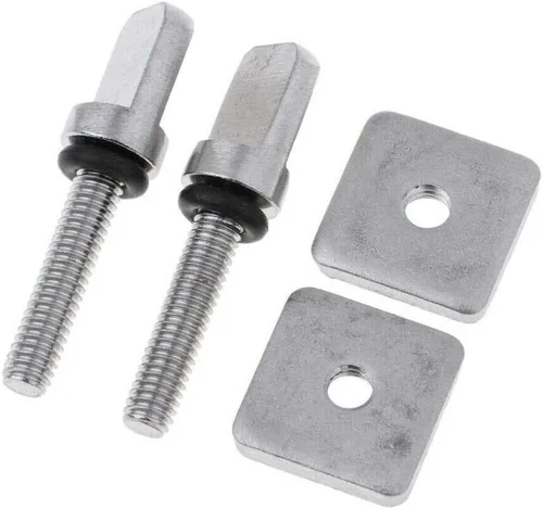 Miniatura 8 de 8 juegos de pernos de aleta de acero inoxidable SUP Junta Tabla de surf Longboard Tornillo y placa