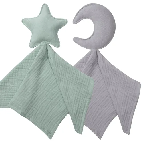 Miniatura 12 de Manta de seguridad de muselina de algodón suave de alta calidad, suave y transpirable, para recién nacido, unisex, regalos neutros únicos para bebés