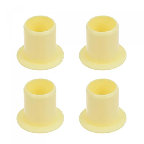 Miniatura 8 de uxcell Rodamientos de manga con bridas 0.315 in diámetro interior 0.394 in OD 0.394 in longitud POM envueltos bujes sin aceite amarillo 4pcs