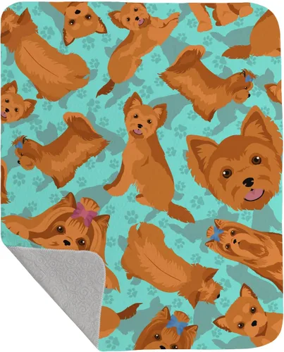 Miniatura 36 de Caroline's Treasures MLM1042LQB Airedale Terrier - Manta acolchada de 50 x 60 pulgadas, diseño de ilustraciones para cama, sofá, suave y ligera