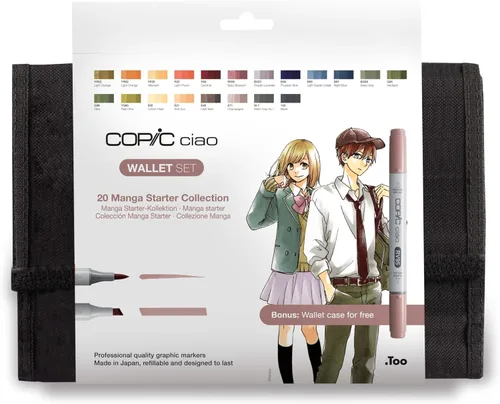Miniatura 5 de Copic Ciao - Juego de marcadores 5+1, tonos grises cálidos (paquete de 5 + multiliner)