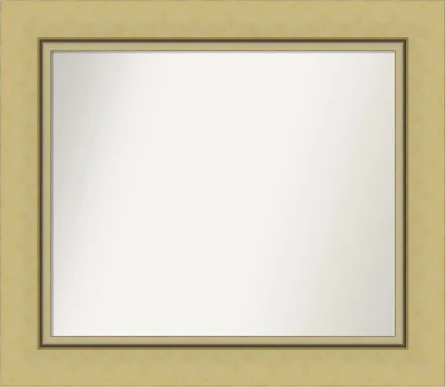 Miniatura 43 de Amanti Art Landon Gold Espejo de baño, espejo de pared o espejo de tocador de baño sobre el fregadero (26.25 x 26.25 pulgadas) Espejo no biselado