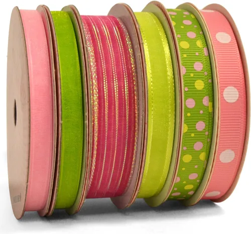 Miniatura 11 de Morex Ribbon Paquete de 6 cintas Sweet Petite de poliéster/nailon, Sweet Baby, 28 yardas