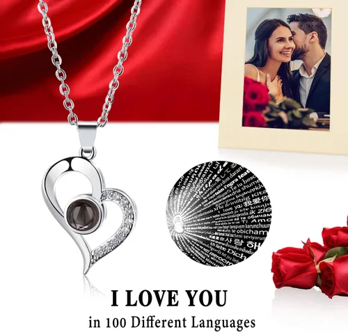 Miniatura 6 de Regalos de oso de rosas para mujer, rosa artificial de oso de rosas con collar I Love You, ramo de flores romántico, regalo para esposa, mamá