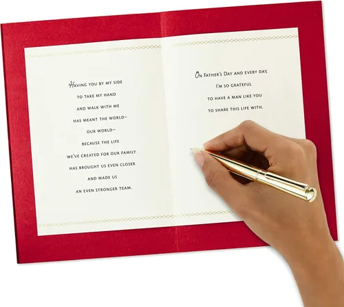 Miniatura 6 de Hallmark - Tarjeta del Día del Padre para el esposo (Grateful for A Man Like You - Agradecido por un hombre como tú)