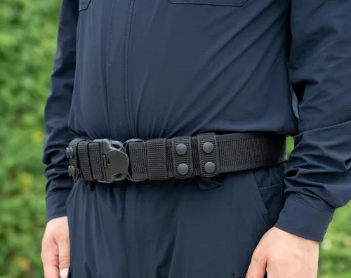 Miniatura 4 de TACNEX Cinturón de pistola de 2 pulgadas con cinturón interior de liberación rápida de 4 protectores con cierre de gancho de metal para bolsas