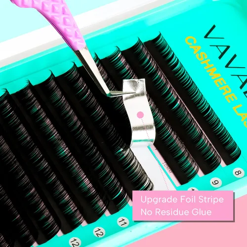 Miniatura 4 de Extensiones de pestañas VAVALASH 0.03/0.05/0.07, pestañas premium de seda en volumen, extensiones de pestañas individuales de 8-20 mm, pestañas