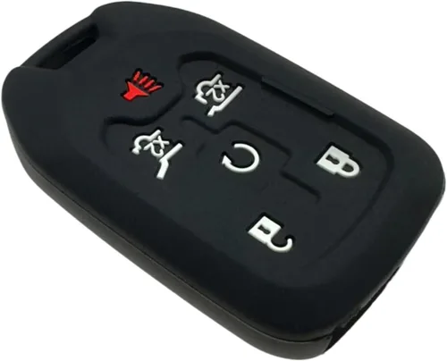 Miniatura 5 de REPROTECTING Funda de goma de silicona para llavero compatible con Chevrolet Suburban Tahoe GMC Yukon Yukon XL HYQ1AA 2014-2021
