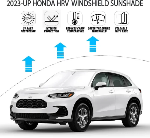 Miniatura 2 de D-Lumina Parasol para parabrisas para Honda HRV HR-V 2016, 2017, 2018, 2019, 2020, 2021, 2022, accesorios para Honda HRV HR-V, protector de parasol