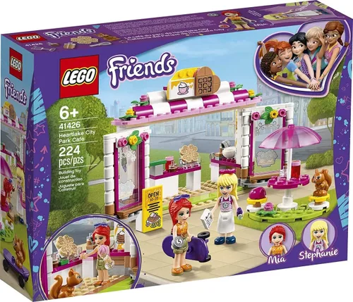 LEGO Friends Heartlake City Park Café 41426 Juguete de construcción, juego de café al aire libre inspira el juego de roles e incluye 2 minifiguras