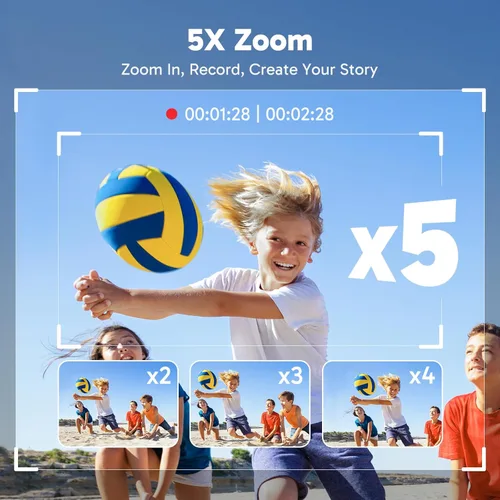 Miniatura 6 de AKASO Brave 4 Cámara de acción 4K 30fps con tarjeta MicroSDXC de 128 GB 20MP Ultra HD 131FT Cámara submarina impermeable EIS WiFi Control remoto 5X