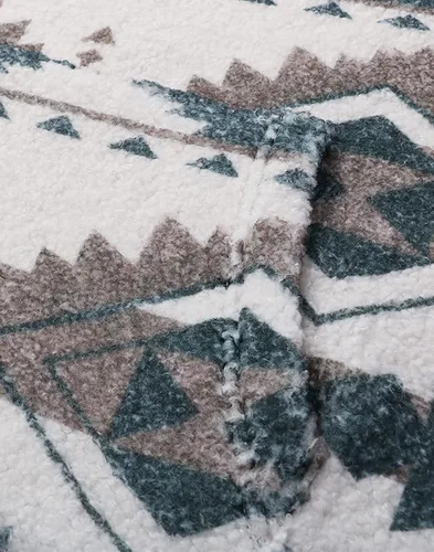 Miniatura 3 de chouyatou Sudadera con capucha para hombre con estampado azteca tribal con cremallera de 14