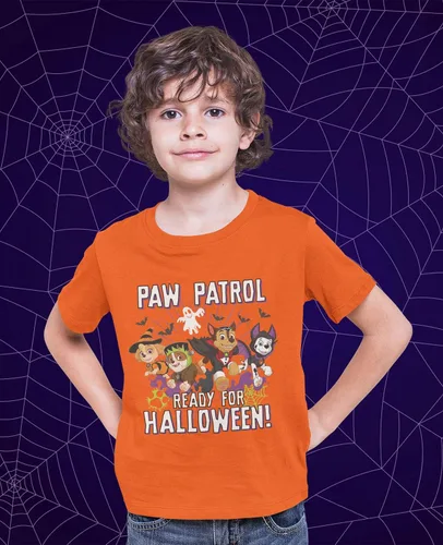 Miniatura 3 de Camisa de la Patrulla Canina para niños y niñas, camisas de Halloween de calabaza para niños pequeños