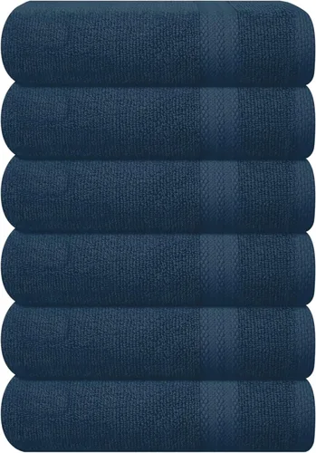 Miniatura 47 de GLAMBURG - Juego de 12 toallas faciales ultrasuaves de 13 x 13 pulgadas, 100% algodón, duraderas y altamente absorbentes, ideales para baño, cocina