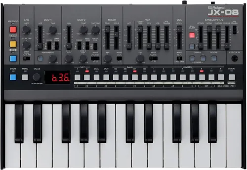 Miniatura 7 de Roland Sintetizador boutique de módulo de sonido de mesa JX-08 - Compacto, ligero, portátil, altavoces integrados y operación con batería