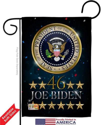 Miniatura 2 de Bandera de Biden Harris con el presidente de Estados Unidos 46, bandera de jardín Patriótico, partido de té republicano demócrata de Estados Unidos