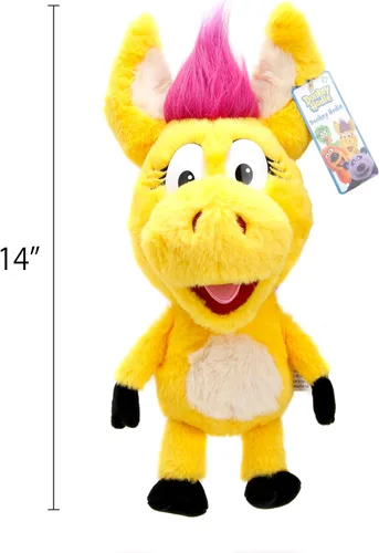 Miniatura 5 de Jada Donkey Hodie - Muñeca de peluche de burro amarillo de 14 pulgadas, juguetes para niños